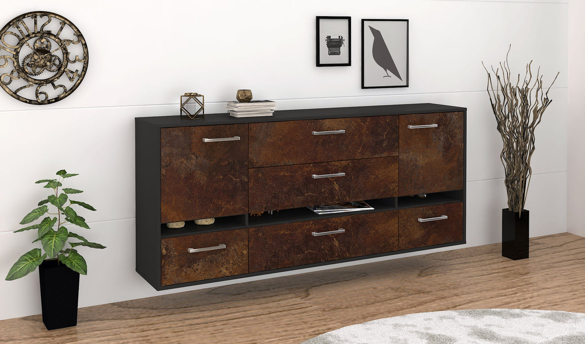 Sideboard Athens, Rost Seite (180x79x35cm) - Stil.Zeit Möbel GmbH