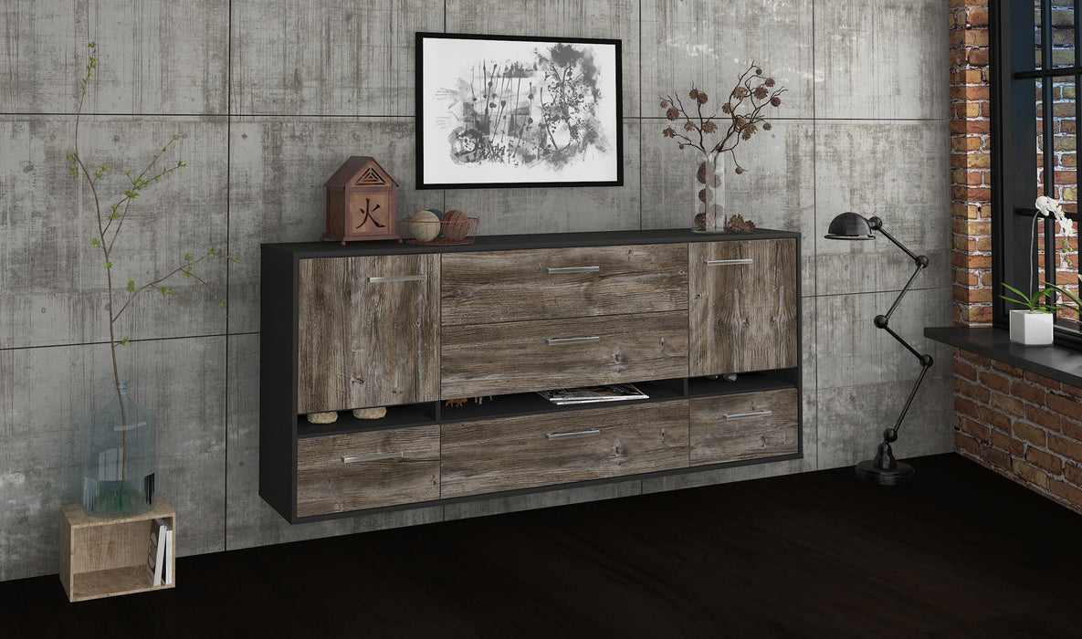 Sideboard Athens, Treibholz Seite (180x79x35cm) - Stil.Zeit Möbel GmbH