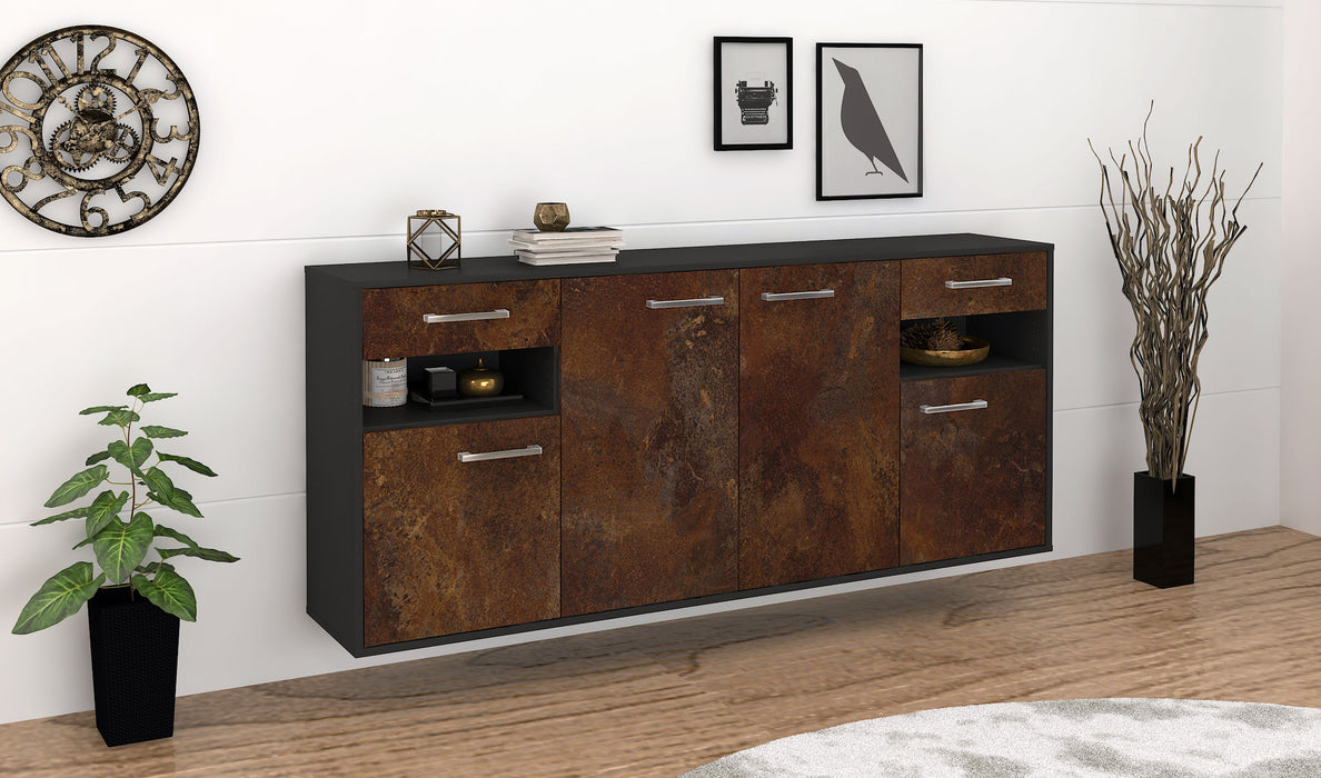 Sideboard Killeen, Rost Seite (180x79x35cm) - Stil.Zeit Möbel GmbH