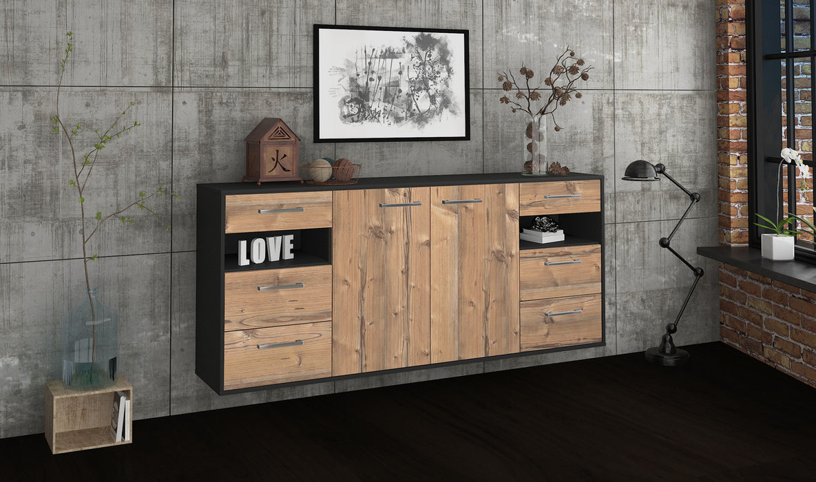 Sideboard Thornton, Pinie Seite (180x79x35cm) - Stil.Zeit Möbel GmbH