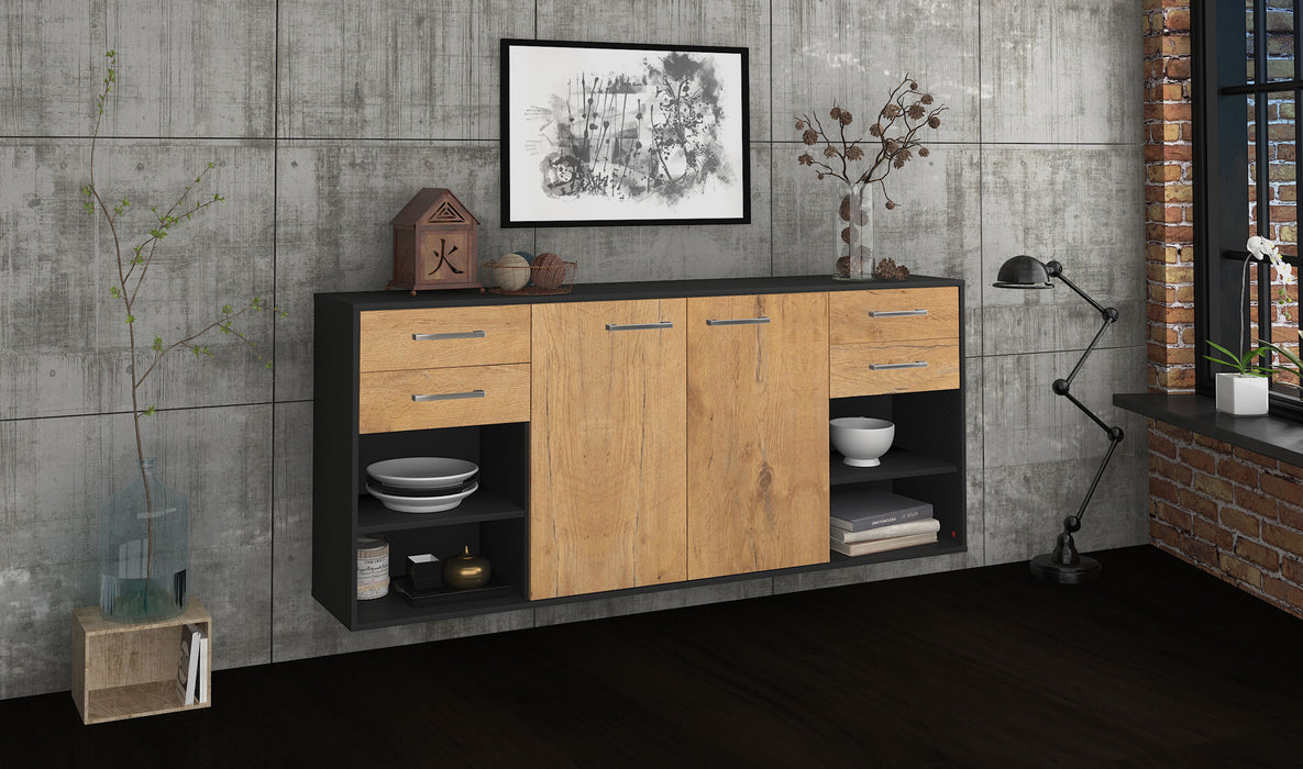 Sideboard Independence, Eiche Seite (180x79x35cm) - Stil.Zeit Möbel GmbH