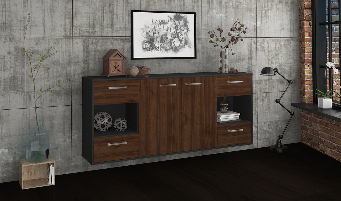 Sideboard Santa Clara, Walnuss Seite (180x79x35cm) - Stil.Zeit Möbel GmbH