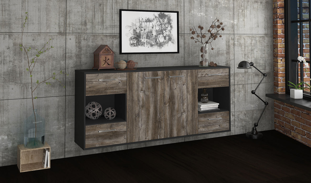 Sideboard Santa Clara, Treibholz Seite (180x79x35cm) - Stil.Zeit Möbel GmbH