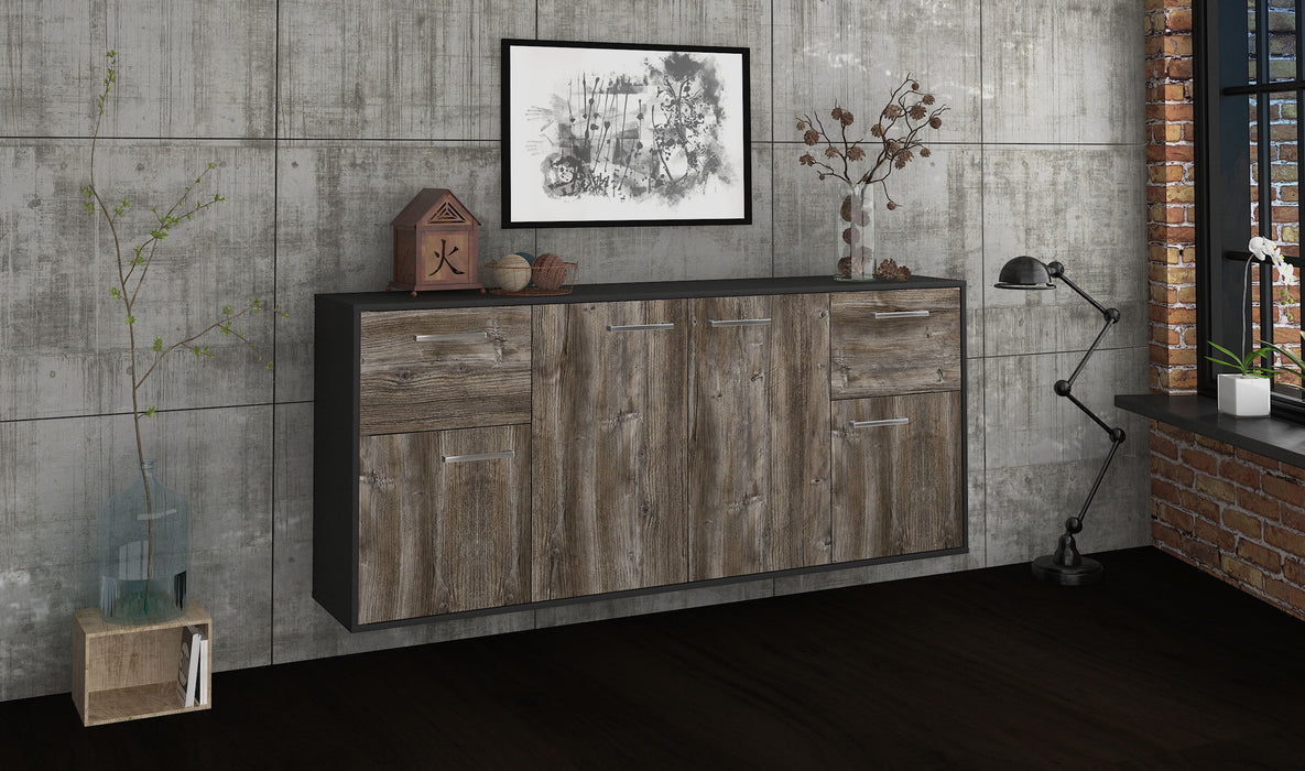 Sideboard Costa Mesa, Treibholz Seite (180x79x35cm) - Stil.Zeit Möbel GmbH