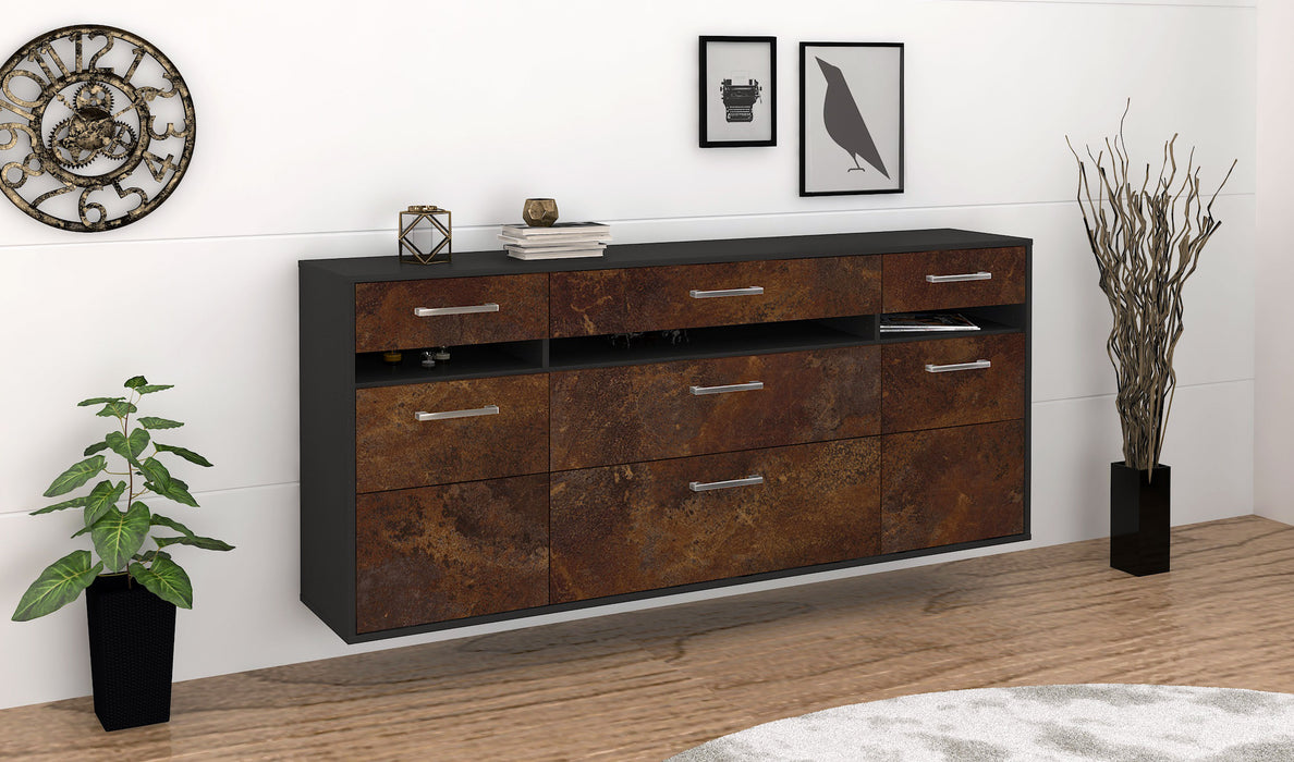 Sideboard Manchester, Rost Seite (180x79x35cm) - Stil.Zeit Möbel GmbH