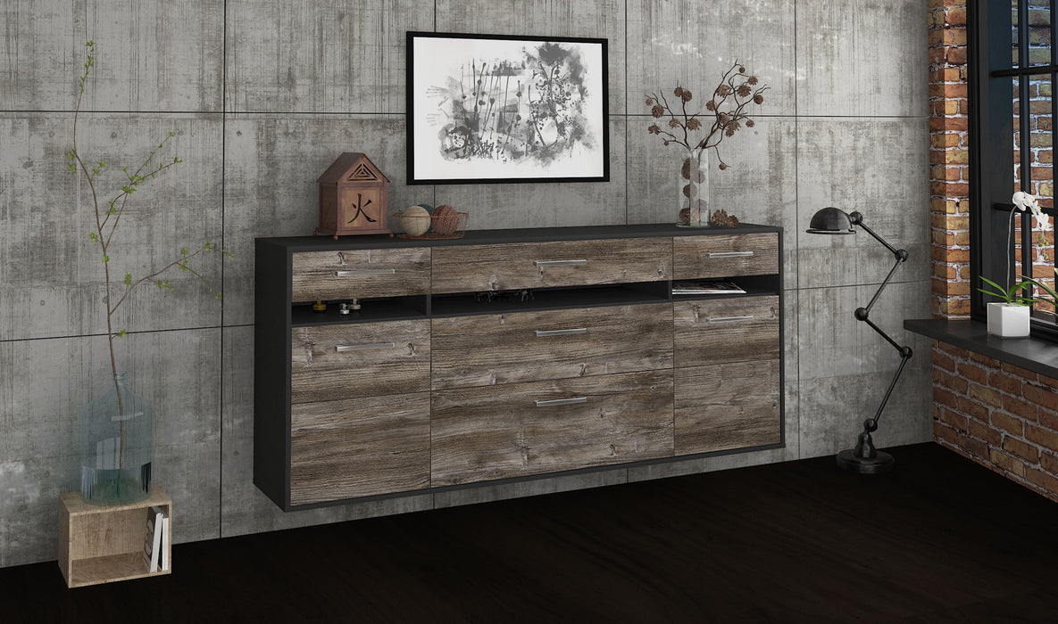 Sideboard Manchester, Treibholz Seite (180x79x35cm) - Stil.Zeit Möbel GmbH