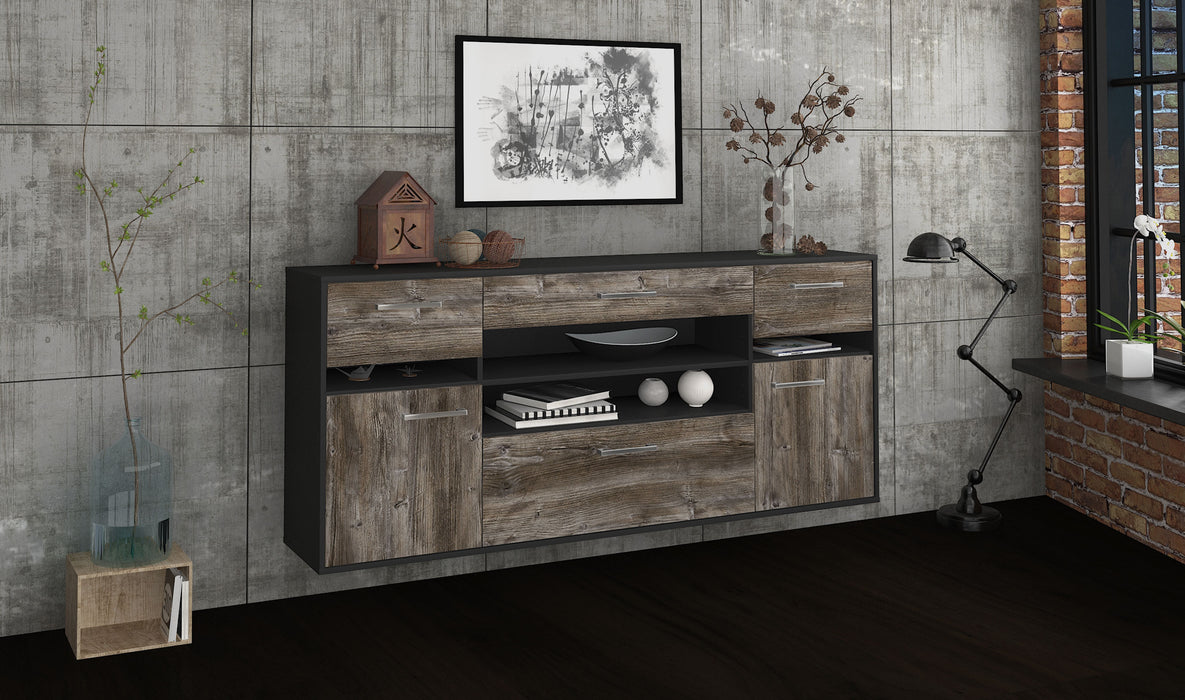 Sideboard Miramar, Treibholz Seite (180x79x35cm) - Stil.Zeit Möbel GmbH