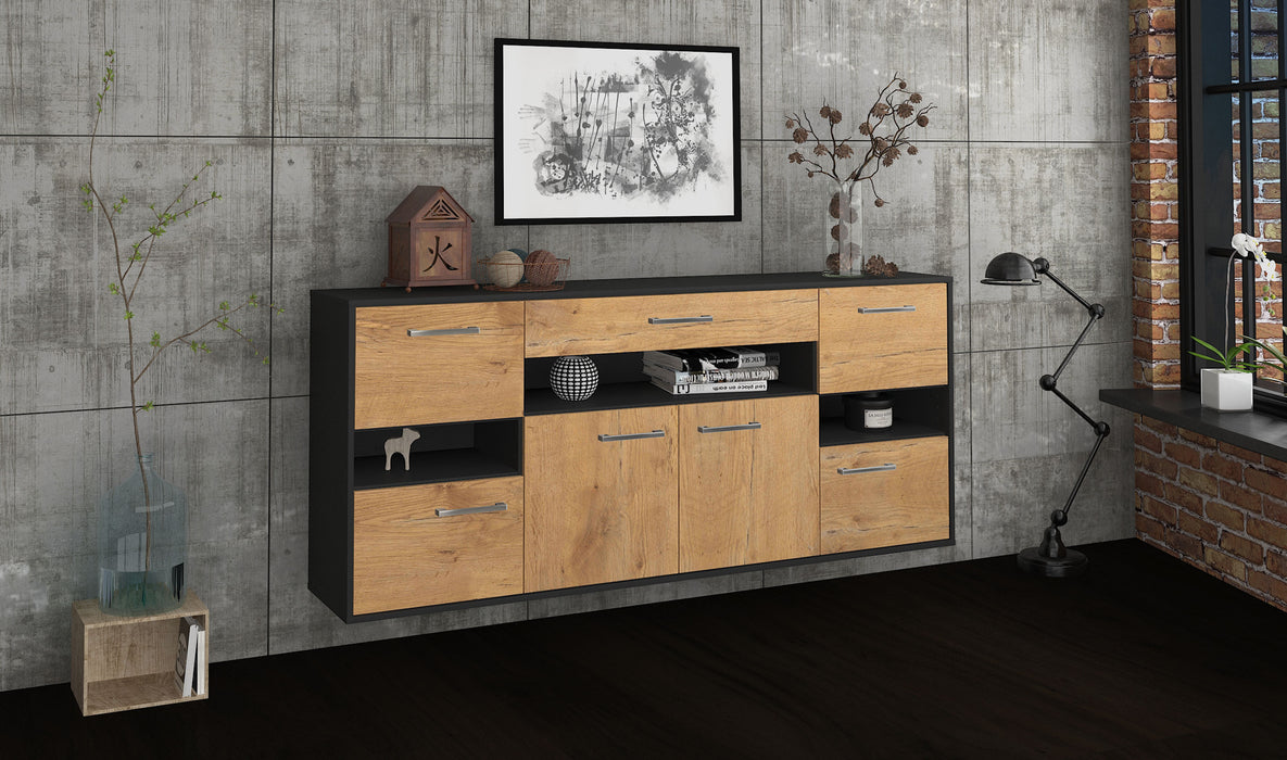 Sideboard Downey, Eiche Seite (180x79x35cm) - Stil.Zeit Möbel GmbH