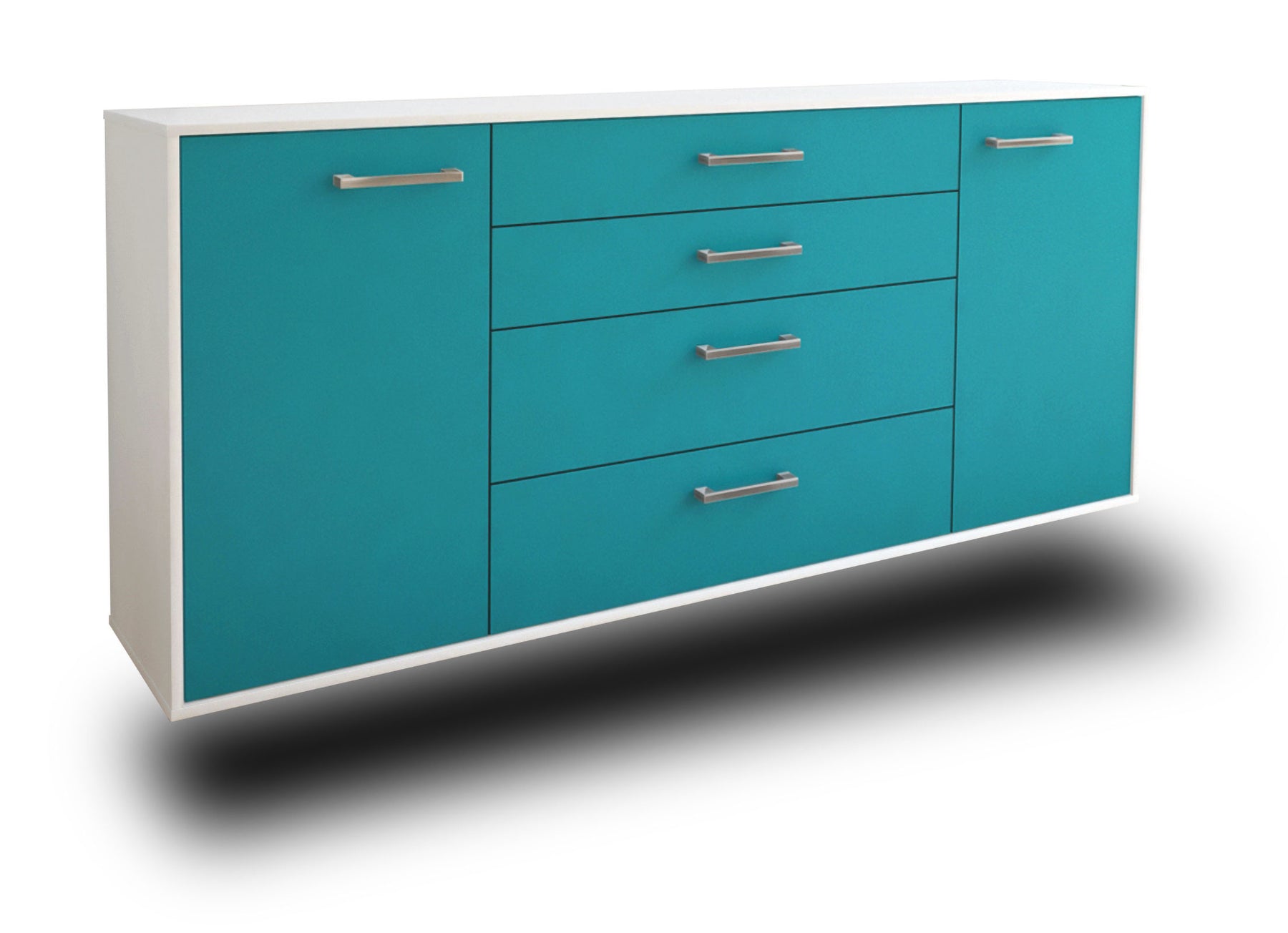 Sideboard Bridgeport, Tuerkis Studio (180x79x35cm) - Dekati GmbH