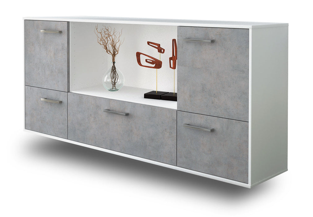 Sideboard Sunnyvale, Beton Studio (180x79x35cm) - Dekati GmbH