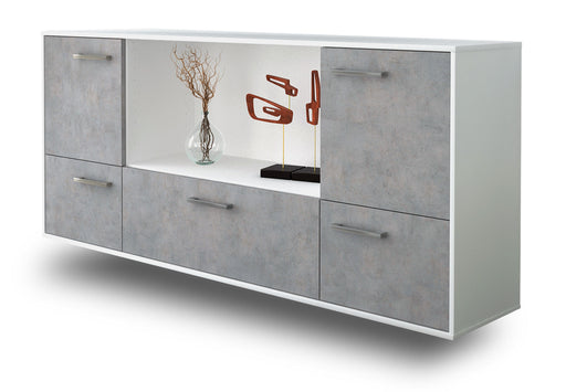 Sideboard Sunnyvale, Beton Studio (180x79x35cm) - Dekati GmbH