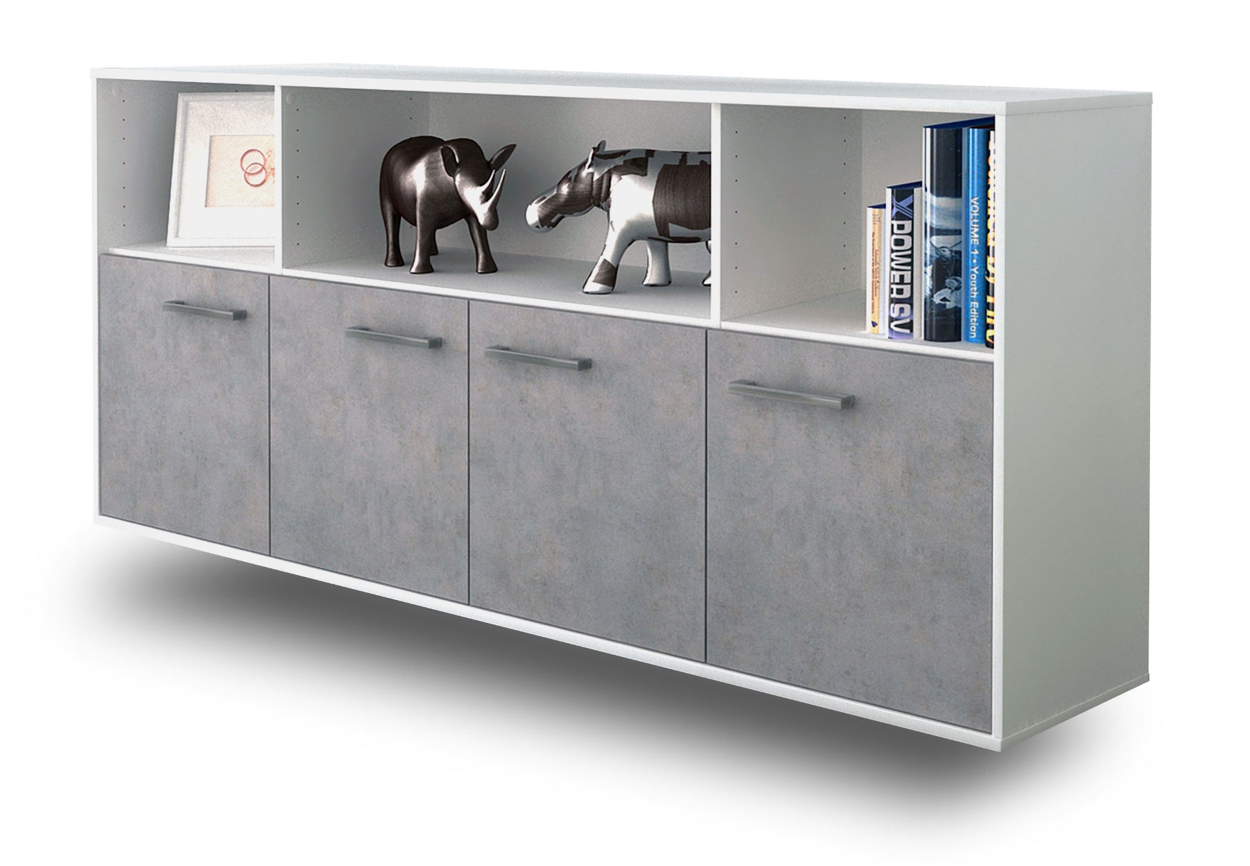 Sideboard Columbia, Beton Studio (180x79x35cm) - Dekati GmbH