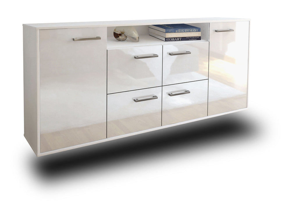 Sideboard Carrollton, Weiß Studio (180x79x35cm) - Dekati GmbH