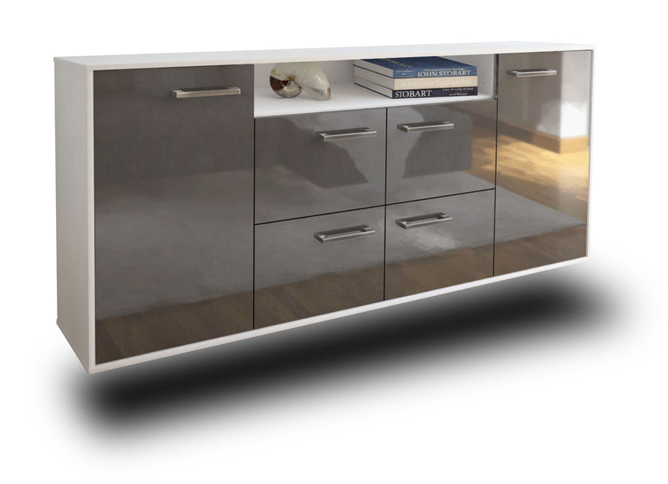 Sideboard Carrollton, Grau Studio (180x79x35cm) - Dekati GmbH