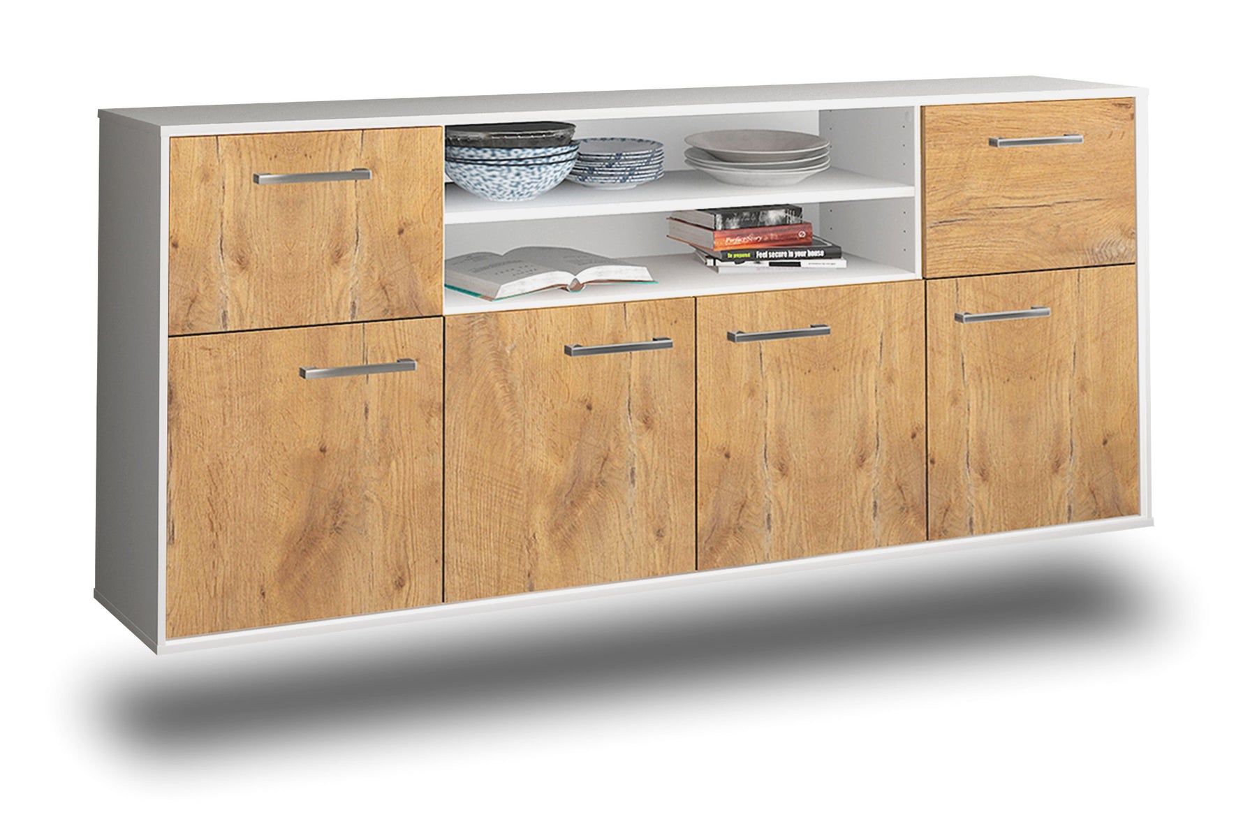 Sideboard Topeka, Eiche Studio (180x79x35cm) - Dekati GmbH