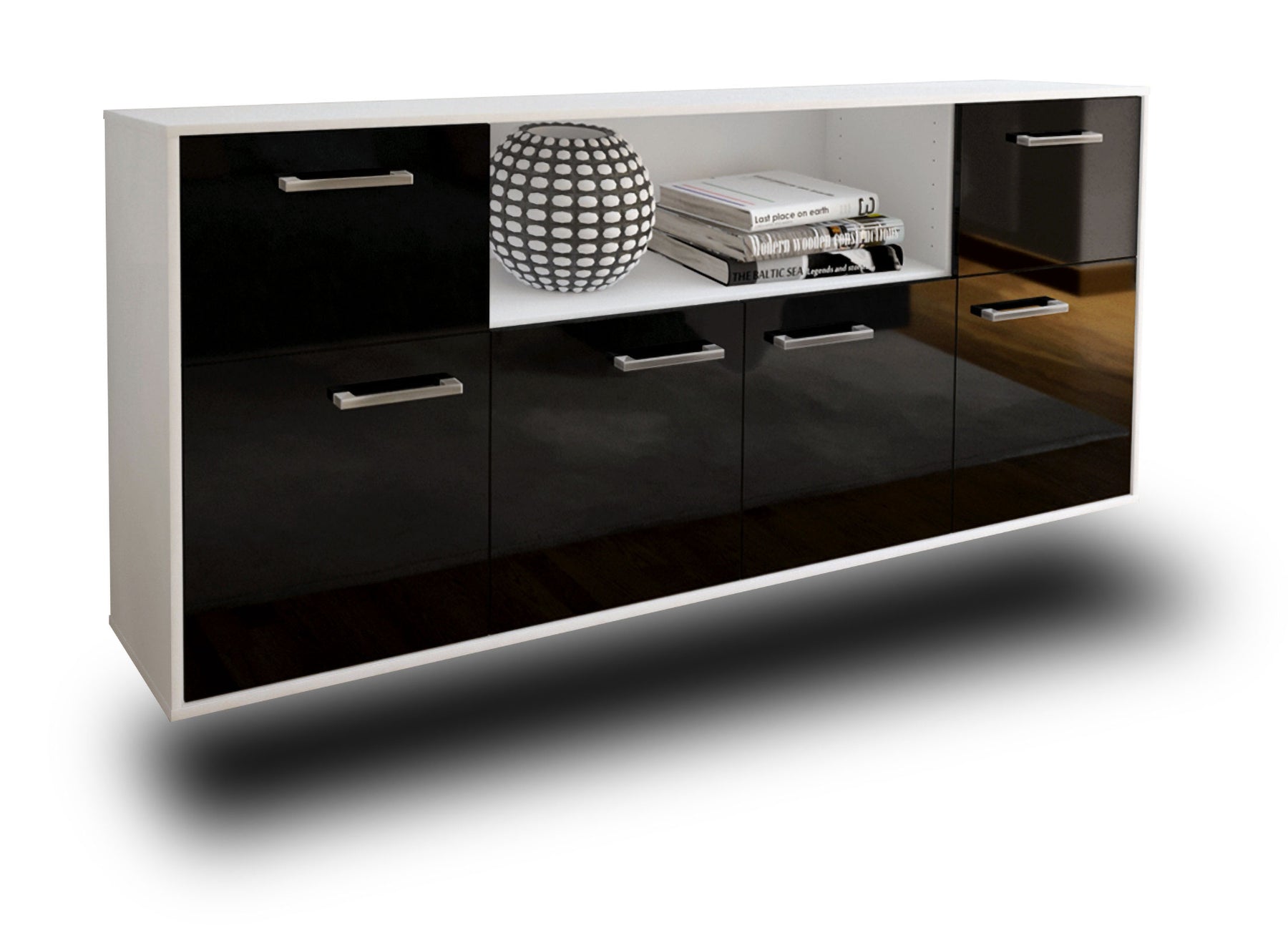 Sideboard West Valley City, Schwarz Studio (180x79x35cm) - Dekati GmbH