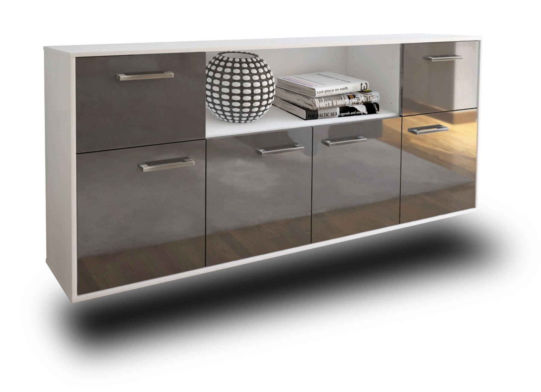 Sideboard West Valley City, Grau Studio (180x79x35cm) - Dekati GmbH