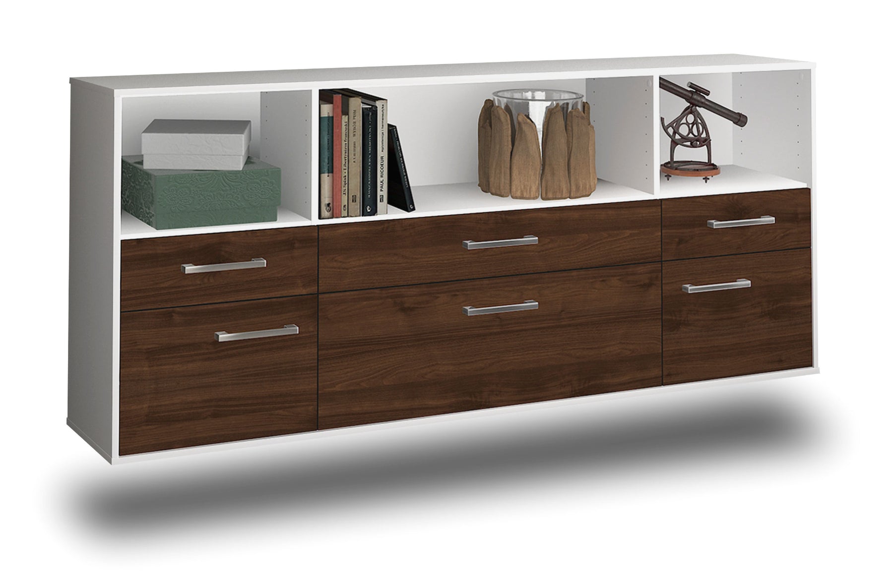 Sideboard Cary, Walnuss Studio (180x79x35cm) - Dekati GmbH