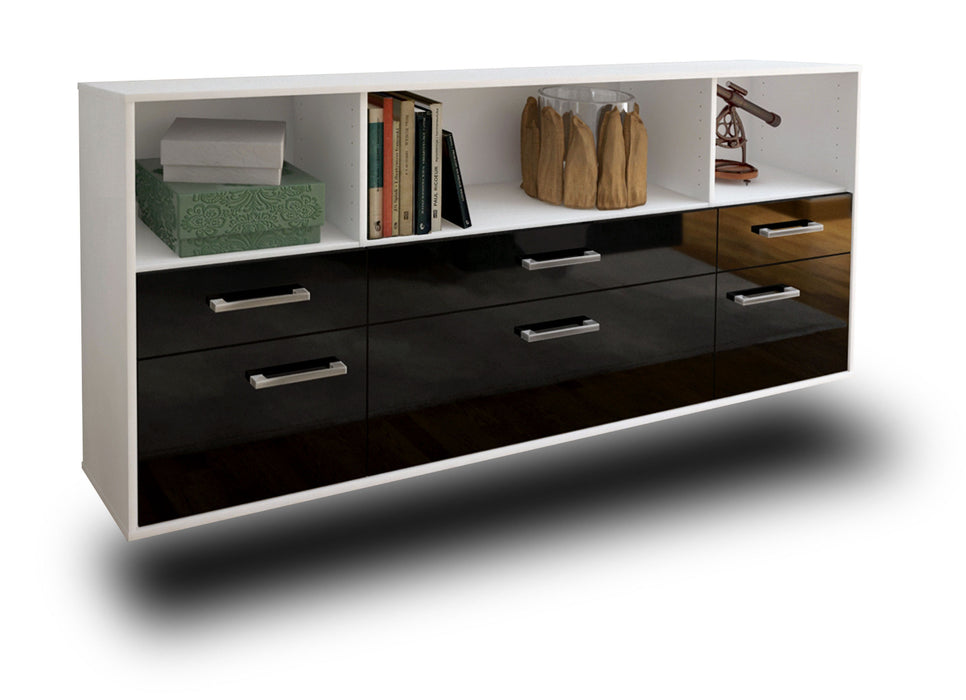 Sideboard Bellevue, Schwarz Studio (180x79x35cm) - Dekati GmbH