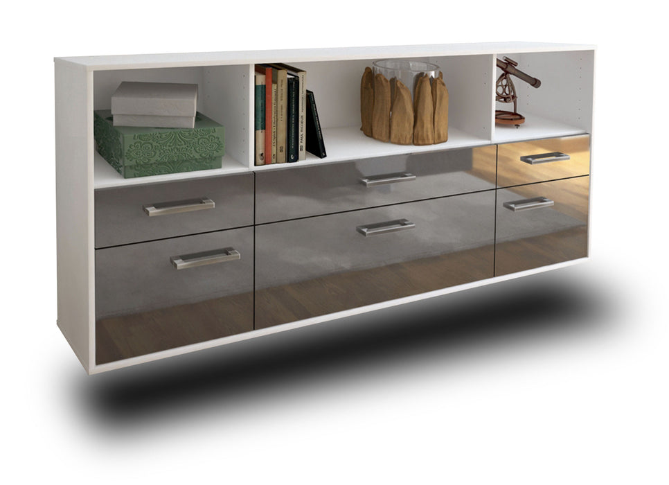 Sideboard Bellevue, Grau Studio (180x79x35cm) - Dekati GmbH