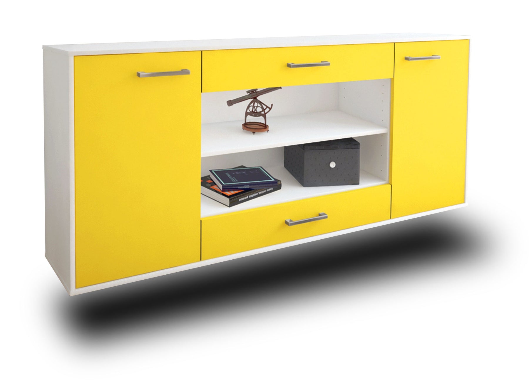 Sideboard Olathe, Gelb Studio (180x79x35cm) - Dekati GmbH