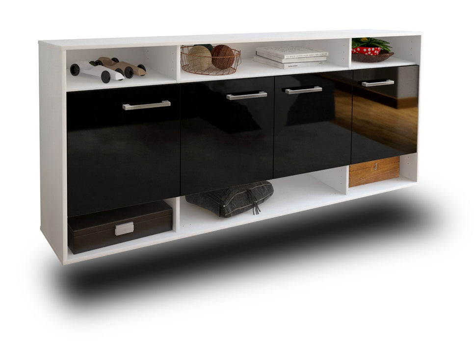 Sideboard Provo, Schwarz Studio (180x79x35cm) - Dekati GmbH