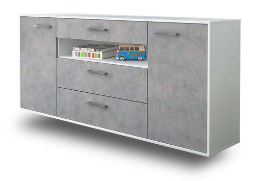 Sideboard Vallejo, Beton Studio (180x79x35cm) - Dekati GmbH