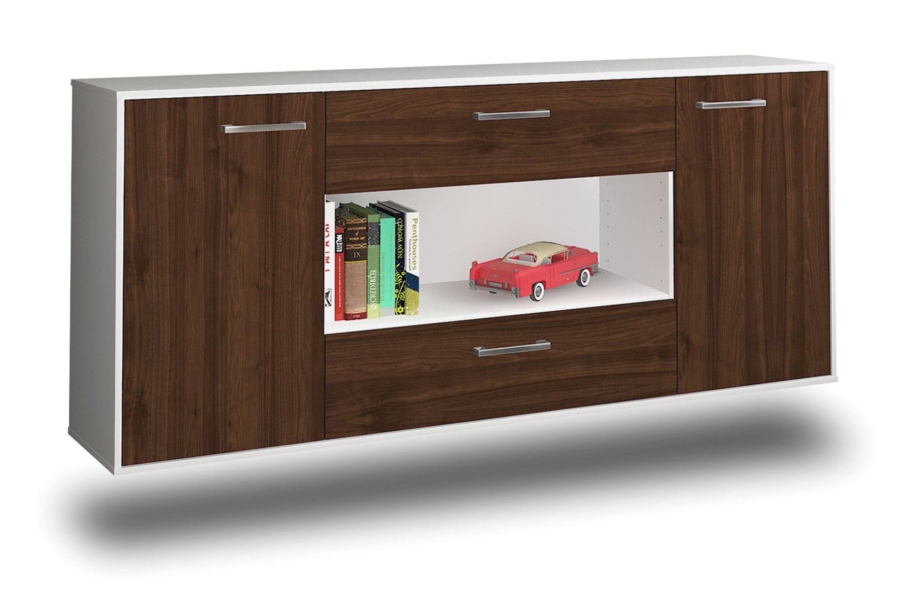 Sideboard Denton, Walnuss Studio (180x79x35cm) - Dekati GmbH