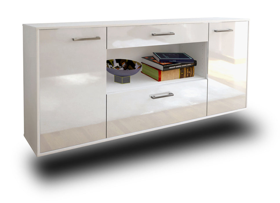 Sideboard Ann Arbor, Weiß Studio (180x79x35cm) - Dekati GmbH