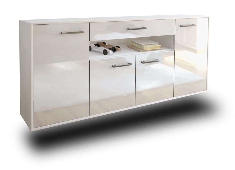 Sideboard Lansing, Weiß Studio (180x79x35cm) - Dekati GmbH