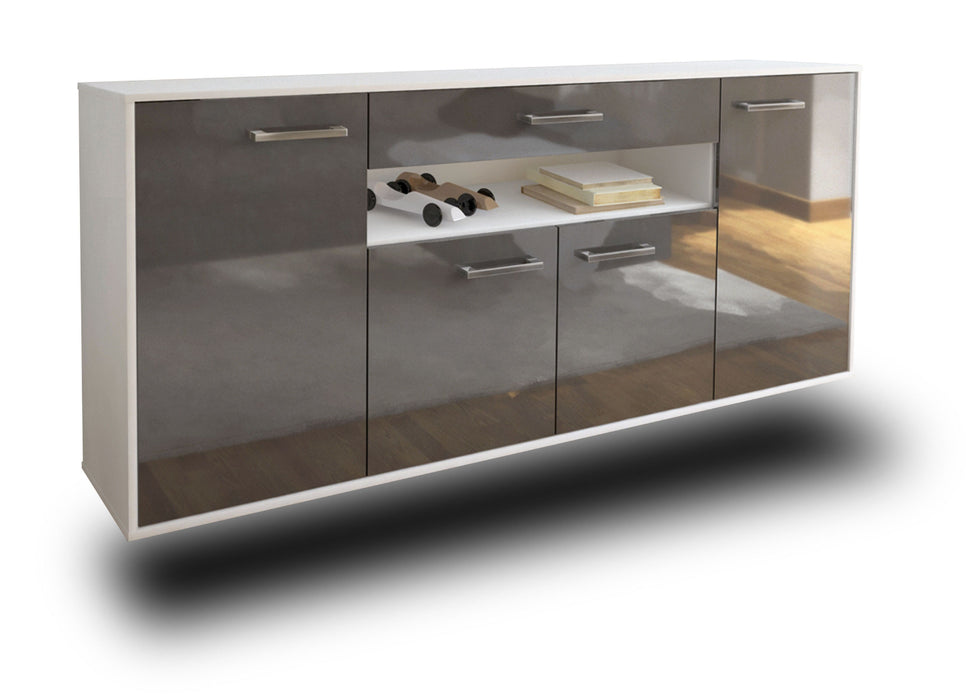 Sideboard Lansing, Grau Studio (180x79x35cm) - Dekati GmbH