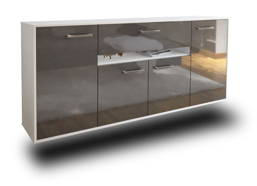 Sideboard Flint, Grau Studio (180x79x35cm) - Dekati GmbH