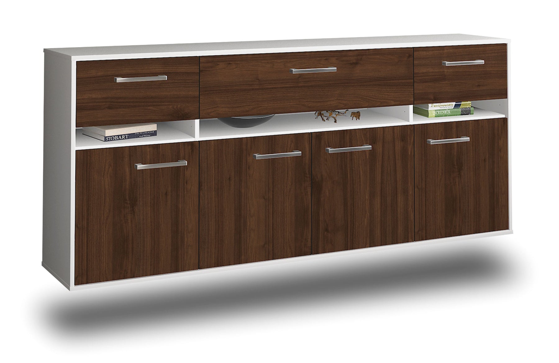 Sideboard Gainesville, Walnuss Studio (180x79x35cm) - Dekati GmbH