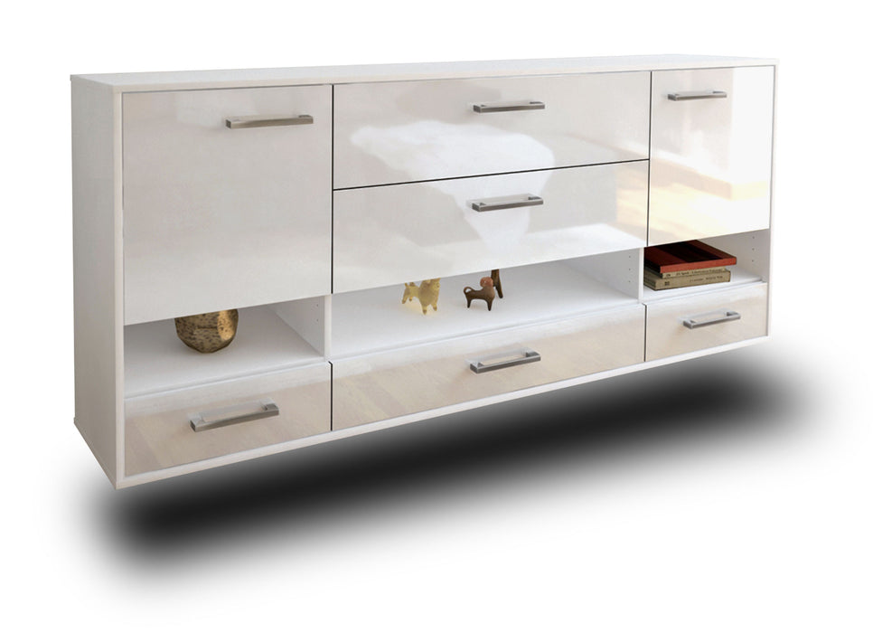 Sideboard Lafayette, Weiß Studio (180x79x35cm) - Dekati GmbH