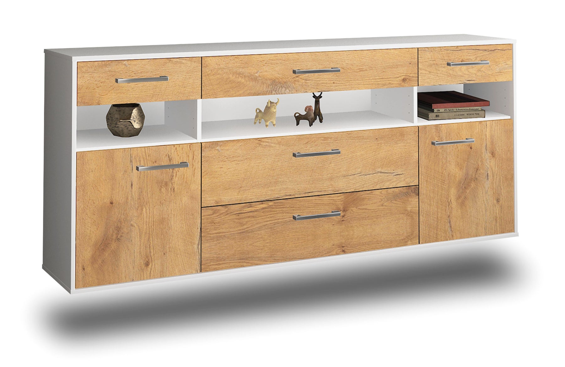 Sideboard Inglewood, Eiche Studio (180x79x35cm) - Dekati GmbH