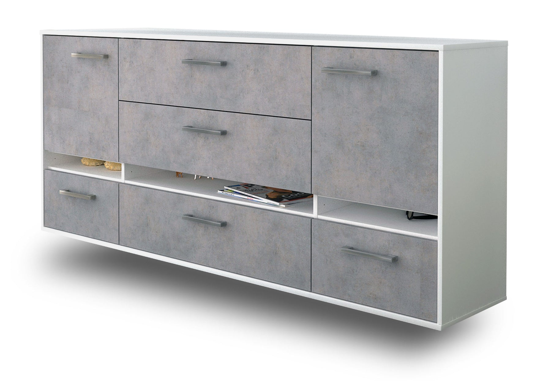 Sideboard Athens, Beton Studio (180x79x35cm) - Dekati GmbH