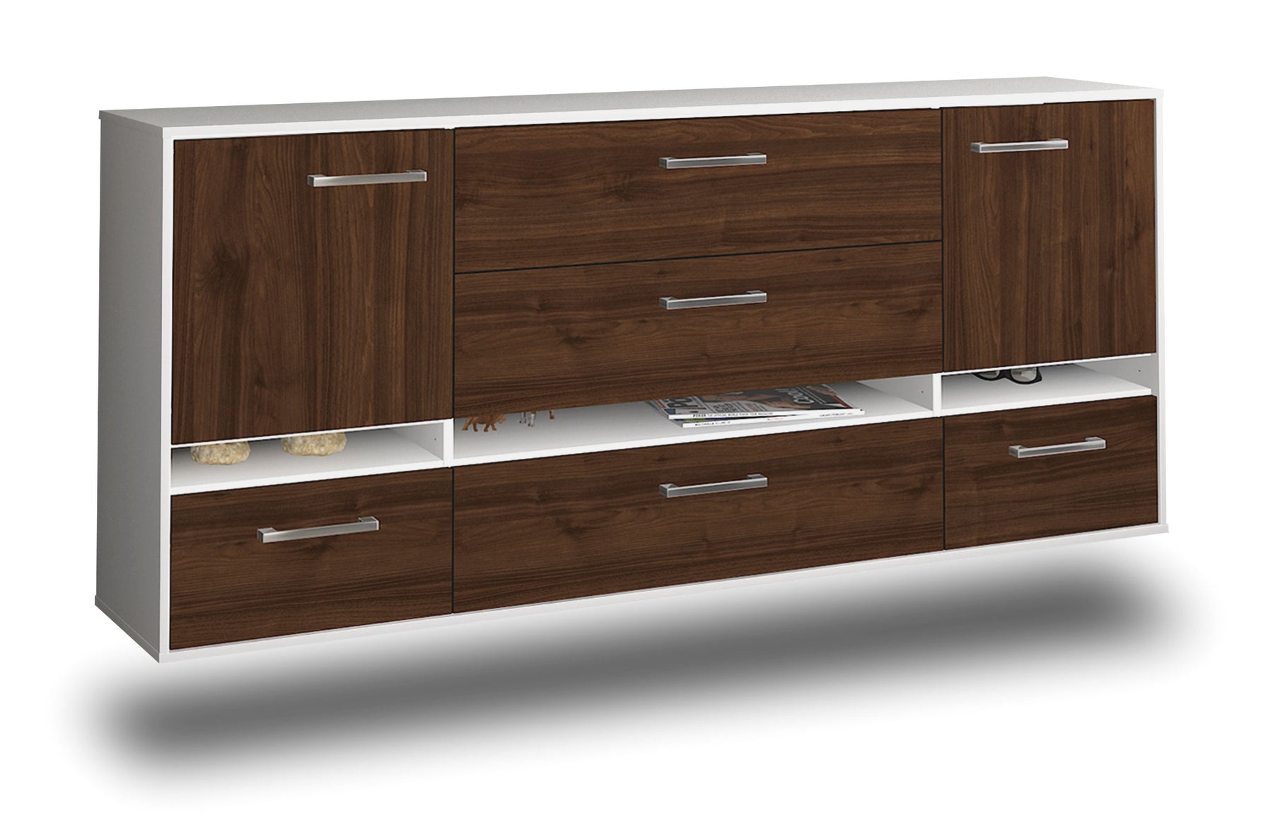 Sideboard Athens, Walnuss Studio (180x79x35cm) - Dekati GmbH