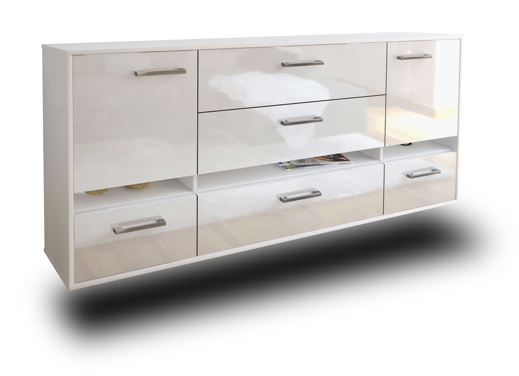 Sideboard Athens, Weiß Studio (180x79x35cm) - Dekati GmbH