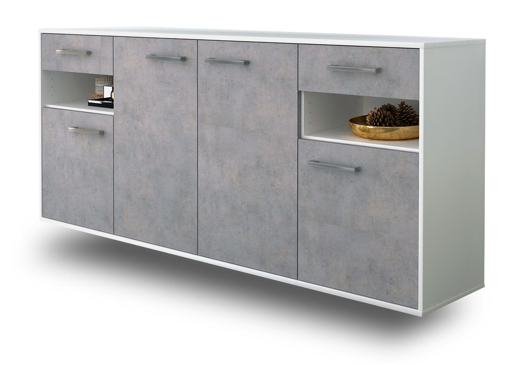 Sideboard Killeen, Beton Studio (180x79x35cm) - Dekati GmbH