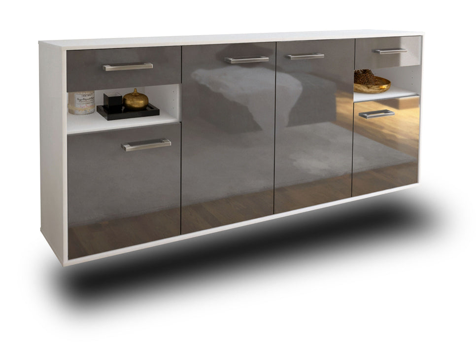 Sideboard Killeen, Grau Studio (180x79x35cm) - Dekati GmbH