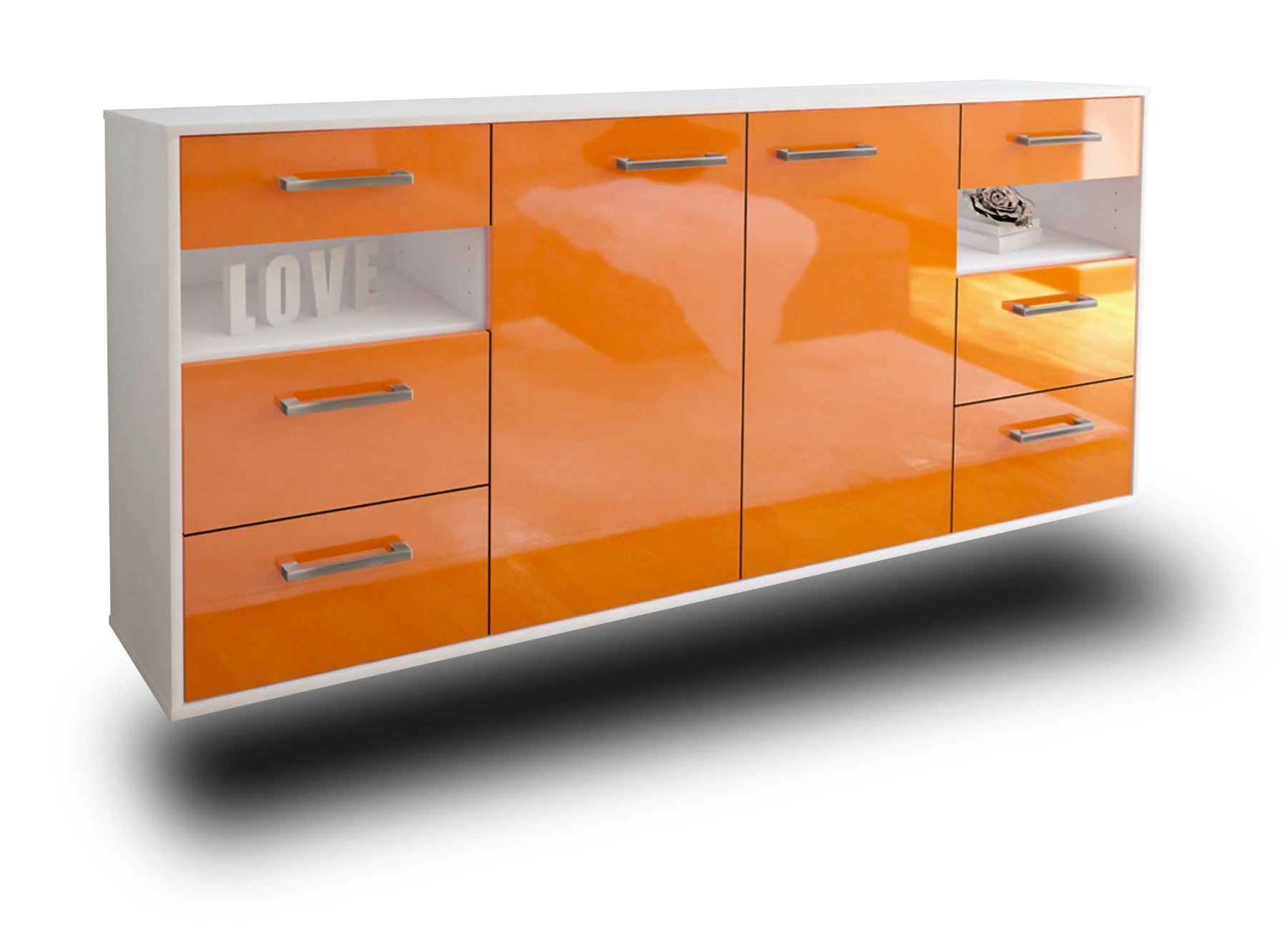 Sideboard Thornton, Orange Studio (180x79x35cm) - Dekati GmbH