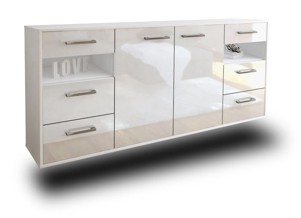 Sideboard Thornton, Weiß Studio (180x79x35cm) - Dekati GmbH