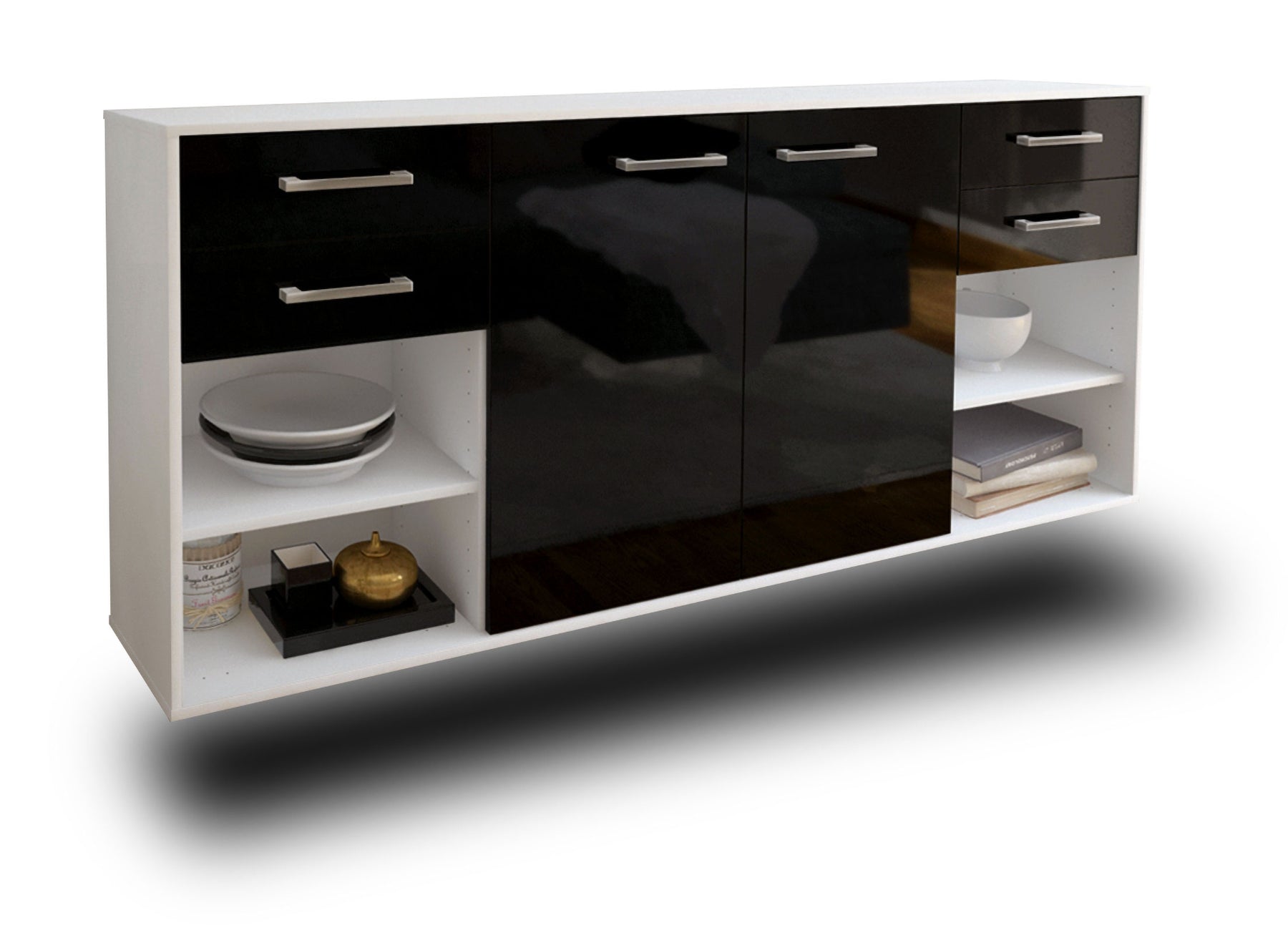 Sideboard Independence, Schwarz Studio (180x79x35cm) - Dekati GmbH