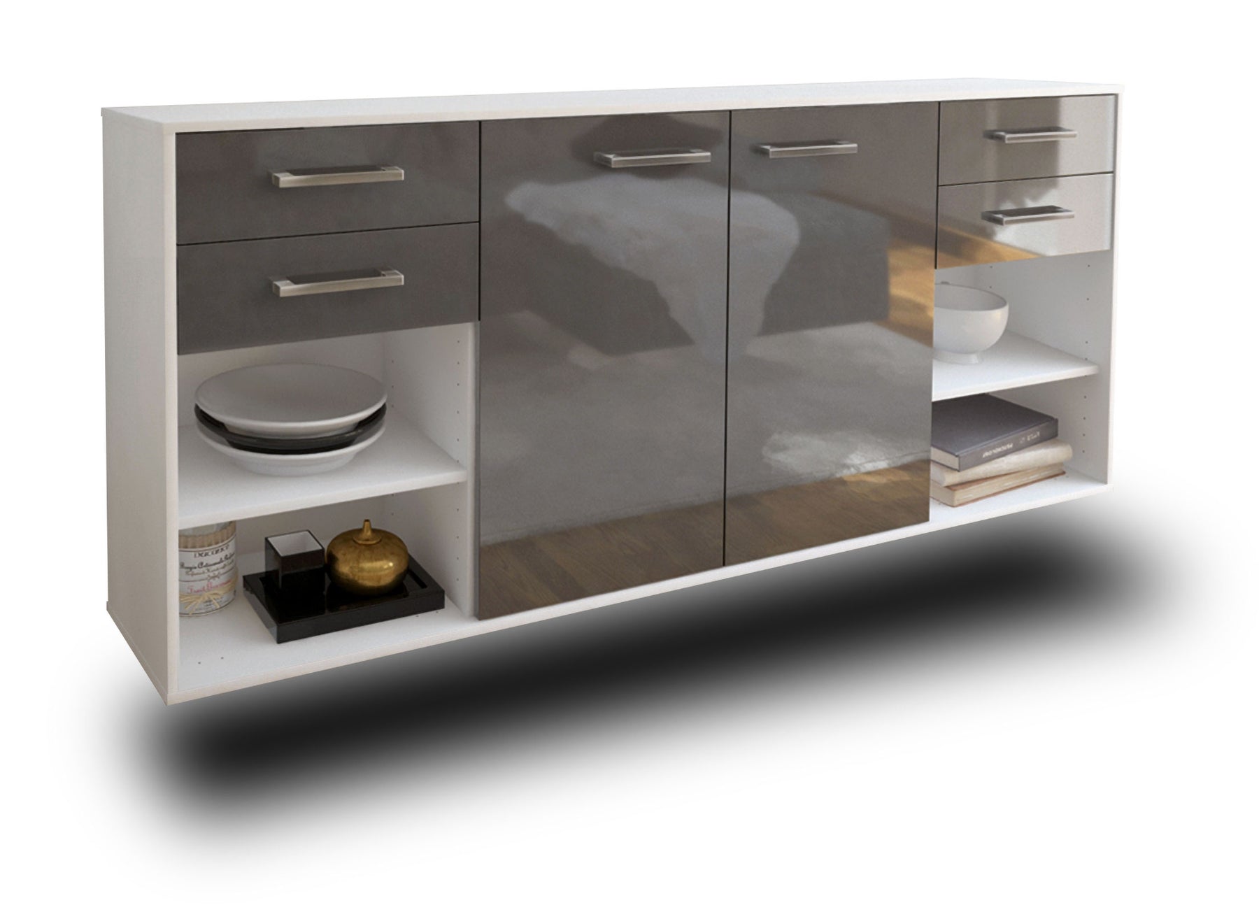 Sideboard Independence, Grau Studio (180x79x35cm) - Dekati GmbH