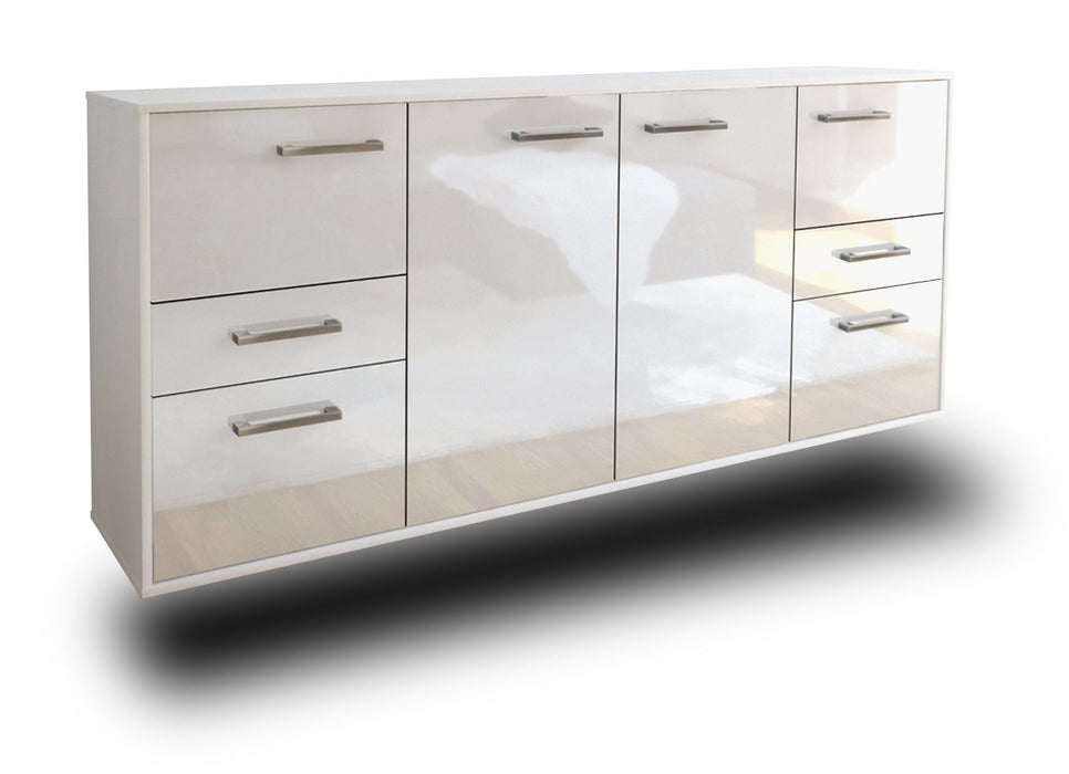 Sideboard Beaumont, Weiß Studio (180x79x35cm) - Dekati GmbH