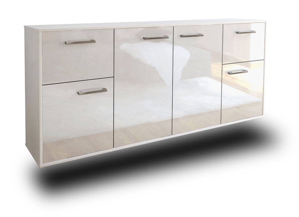 Sideboard Costa Mesa, Weiß Studio (180x79x35cm) - Dekati GmbH