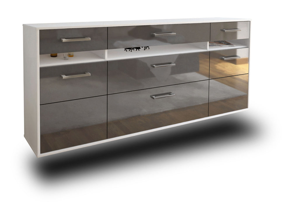 Sideboard Manchester, Grau Studio (180x79x35cm) - Dekati GmbH