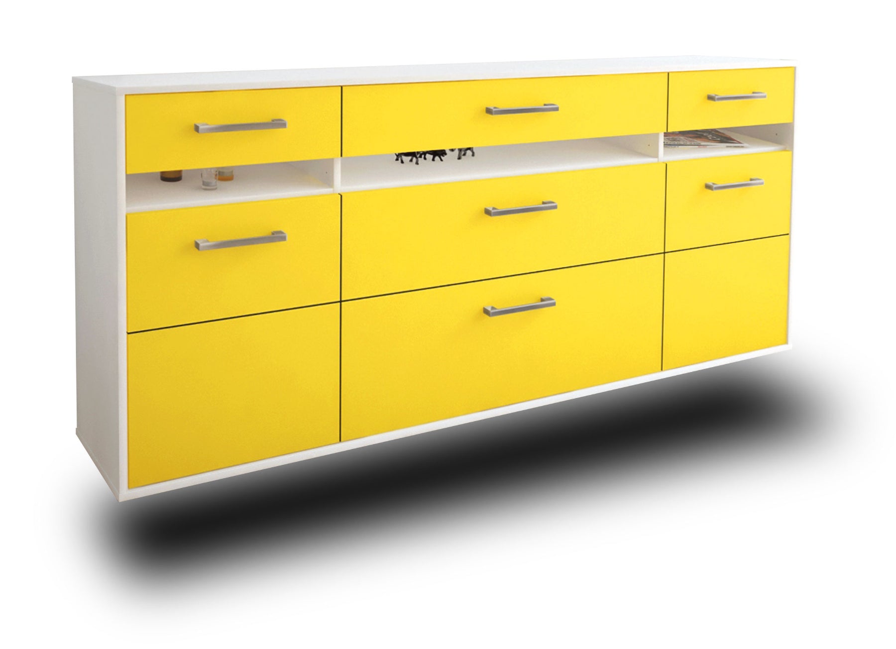 Sideboard Manchester, Gelb Studio (180x79x35cm) - Dekati GmbH