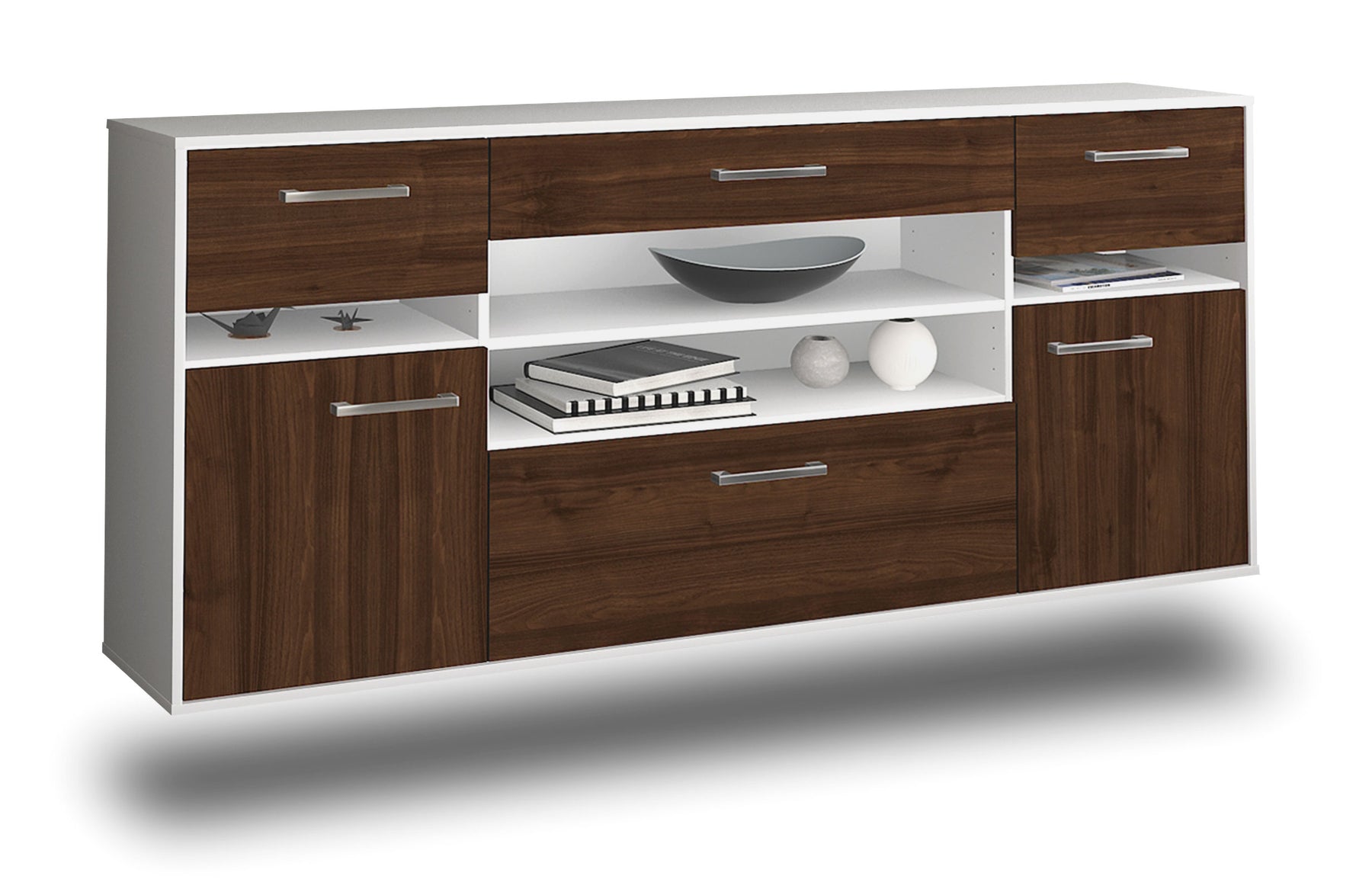 Sideboard Miramar, Walnuss Studio (180x79x35cm) - Dekati GmbH