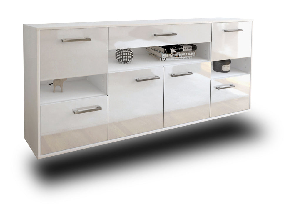 Sideboard Downey, Weiß Studio (180x79x35cm) - Dekati GmbH